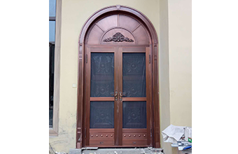 玻璃工艺铜门